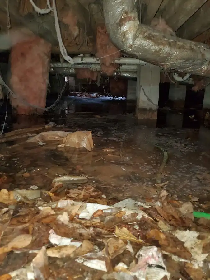 Crawl space flood assessment for Commercial Water Damage Restoration in South Sioux City