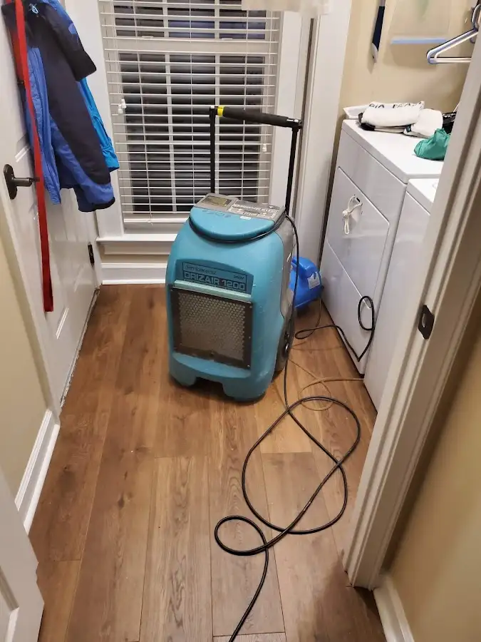 Commercial dehumidifier deployed for Flood Damage Cleanup in South Sioux City